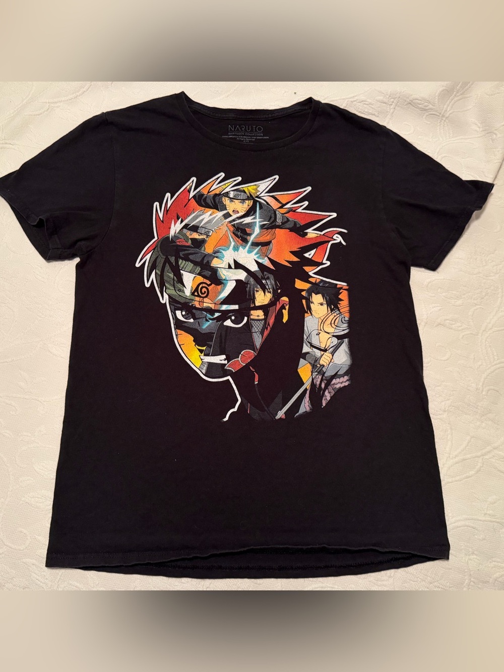Vintage Naruto Shippuden Collection Men's T-Shirt M 100% Cotton